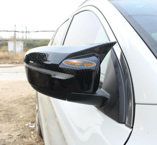 for Nissan Pathfinder 2017-2020 Carbon Fiber ABS Side Rearview Mirror Cover Trim