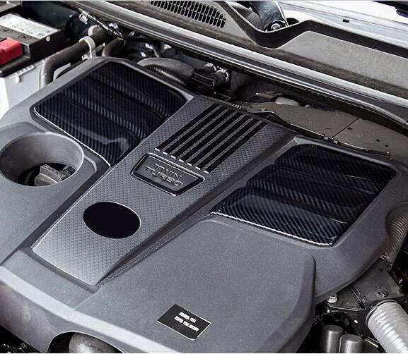 Fit For Tundra 2022-2024 Carbon Fiber Engine Shroud Cover Panel Trim v