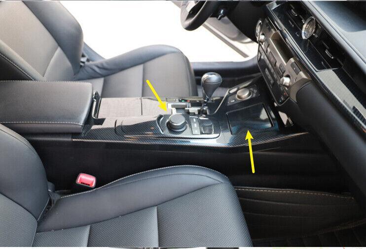 for Lexus ES300h ES350 2013-2015 Carbon Fiber Center Console Gear Shift Panel
