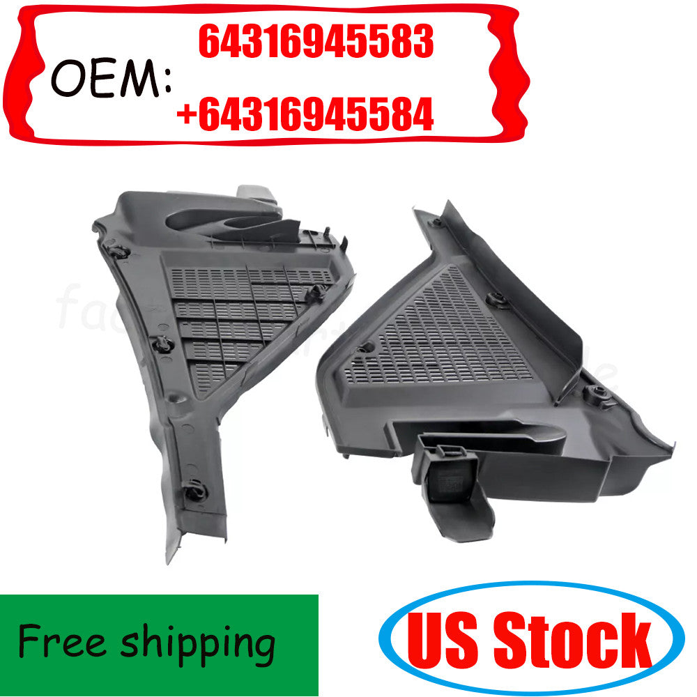 2-piece cabin air filter microfilter housing 643945583/4 for E70 E71 (Left + Right -) n