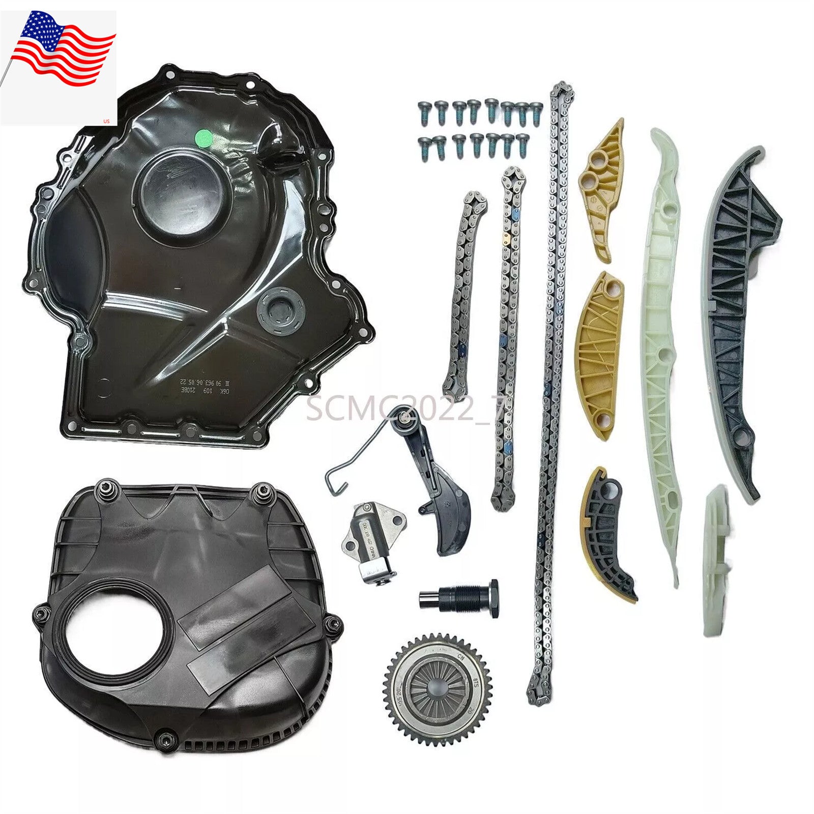 16 Pcs EA888 Engine Timing Chain Kit for VW for Jetta for Passat for Tiguan for AUDI A4 A6 Q5 TT
