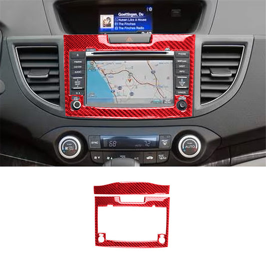 Driver Window Lift Panel Trim Carbon Fiber Interior for Acura TSX 2003-2008 Red v