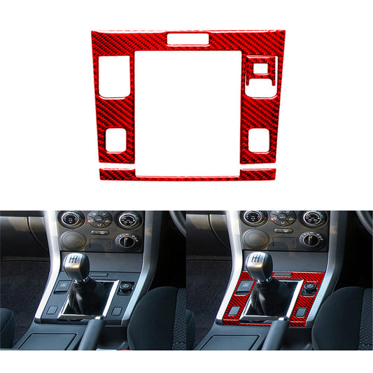 4Pcs Red Carbon Fiber Rear Door Handle Cover Trim For Fiesta 2011-2015 v