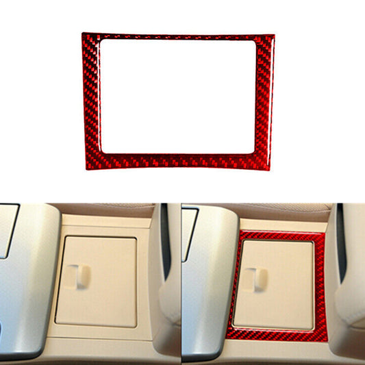 2X Red Carbon Fiber Center Air Vent Frame Cover For Colorado 04-12/ for canyon 05-12 v