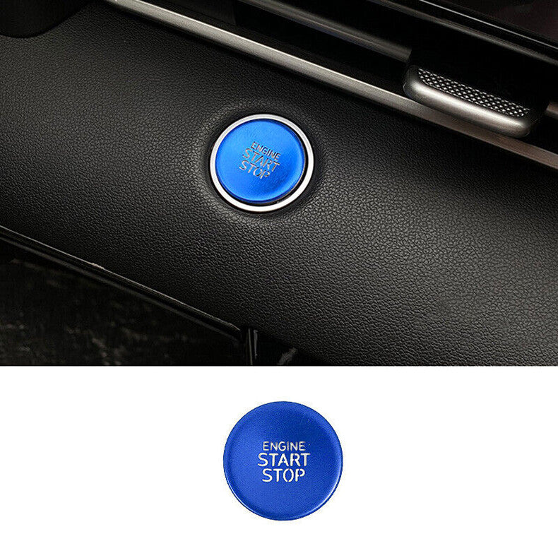 for Hyundai for Elantra 2021-2023 Blue Start Stop Button Ignition Switch Cover Trim