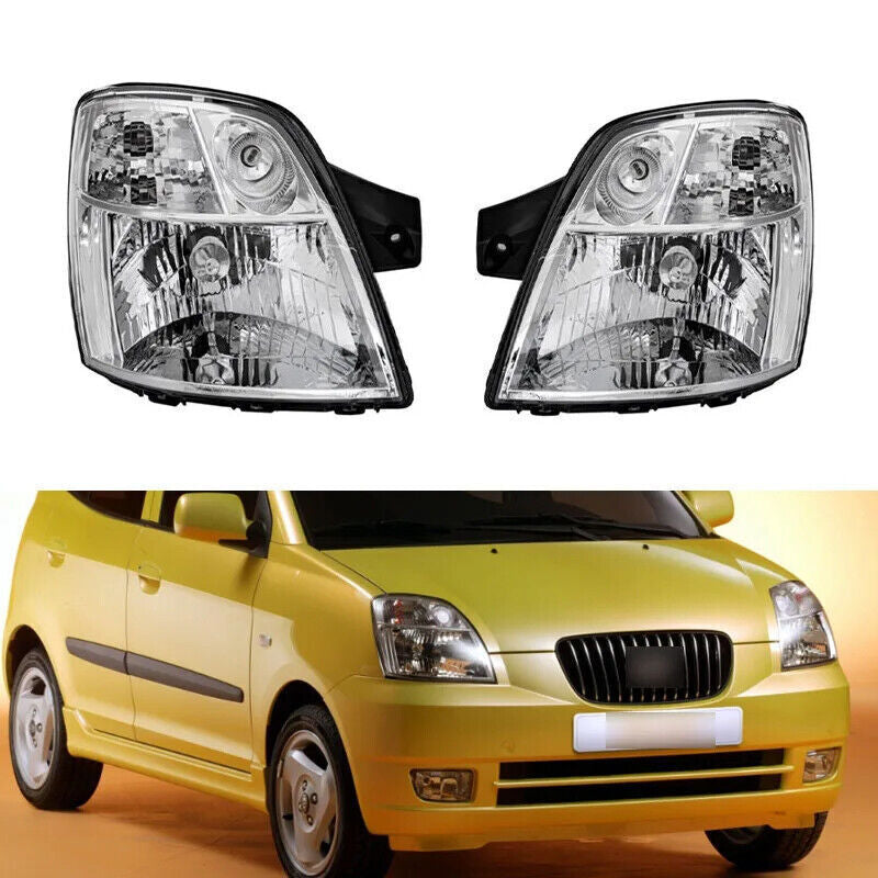 2-pack for Kia Picanto 2004-2007 Headlights, Driving Lights, DRL Car Front Fog Lights