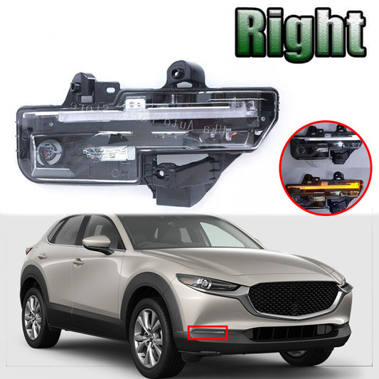 1Pc for Mazda CX-30 2020-2023 Right Fog Lamp Daytime Running Light Fog Light LED v