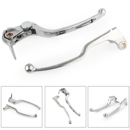 for Suzuki GSXR600 GSXR750 GSXR1000 CHROME Billet Brake Clutch Levers Hand Grips Q
