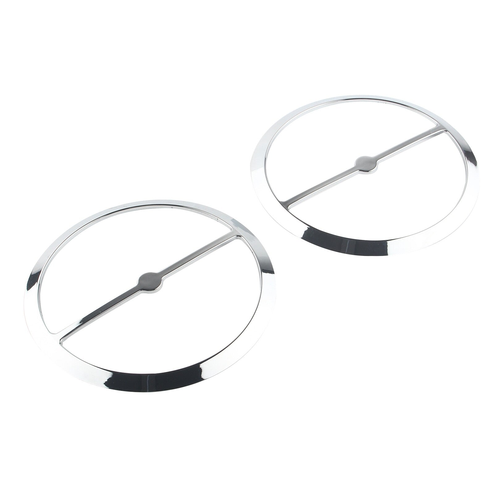 Chrome Speaker Trim Rings Grill Cover for Harley Electra Tri Street Glide 2014+ Q