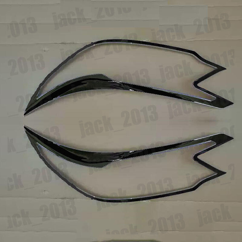 2pcs Black Chrome Front Head Light Lamp Cover Trim for Honda CRV CR-V 2012-2014