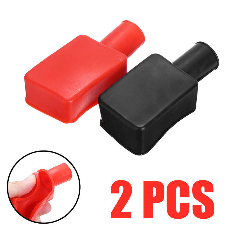 2pcs Car Boat Battery Terminal Protective Covers Insulating Replacement Caps New