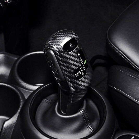 Real Carbon Fiber Car Gear Shift Knob Cover Trim for Mini Cooper F60 2017-2022 Q