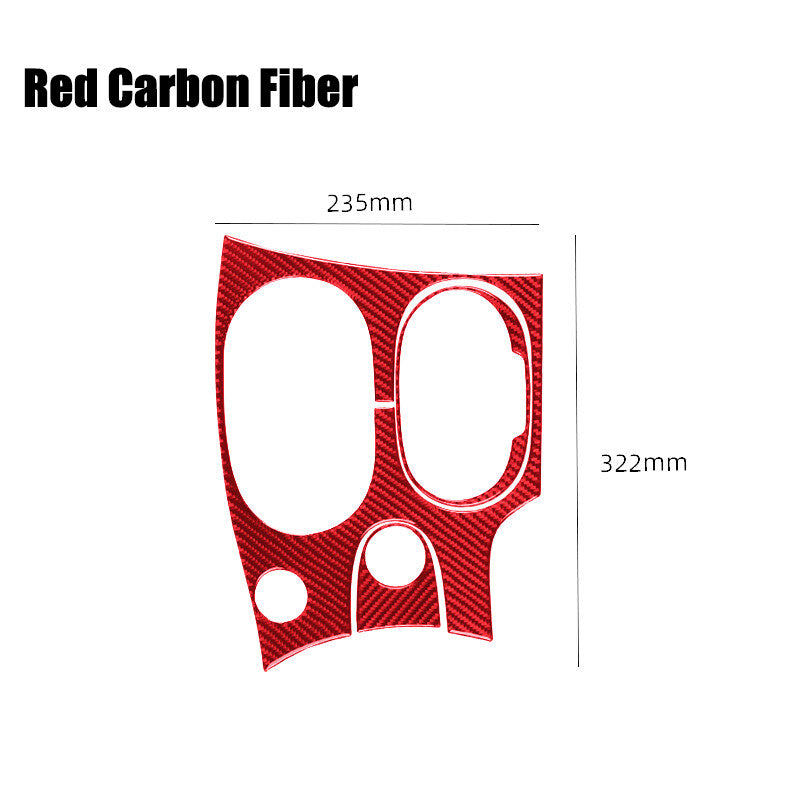 Carbon fiber car gear shift trim sticker for Corvette C6 2005 - 2013 - n