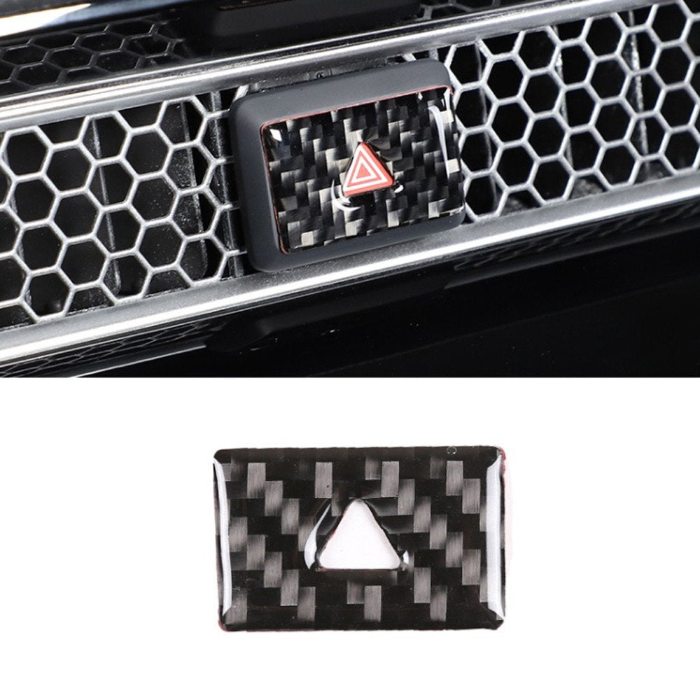 Soft Carbon Fiber Warning Light Switch Button Cover for Honda for Civic 11th 2022-23