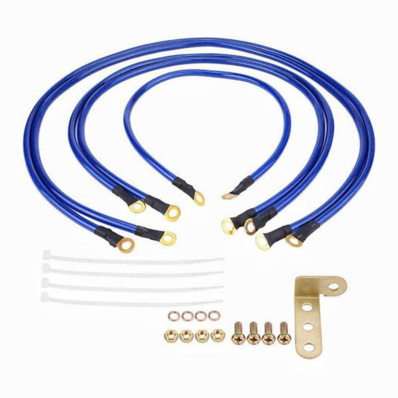 Car battery grounding cable kit 60cm/80cm/100cm improves audio quality. n