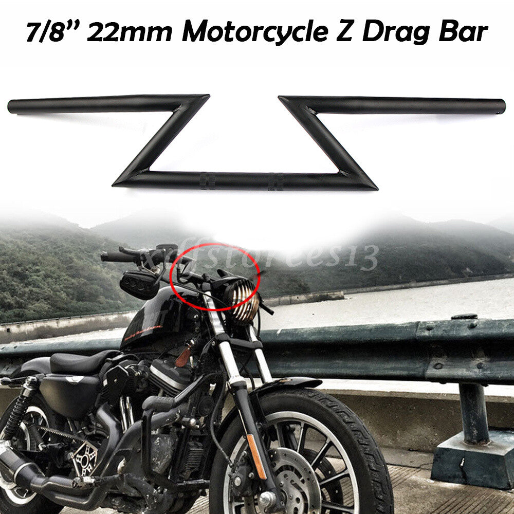 Motorcycle 7/822mm Drag Z-Bar Pullback Handlebar for Suzuki for Honda CG Chopper Q
