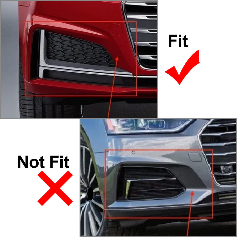 Left Front Bumper Fog Light Lamp Grill Bezel Cover for Audi A5 S5 2017-20