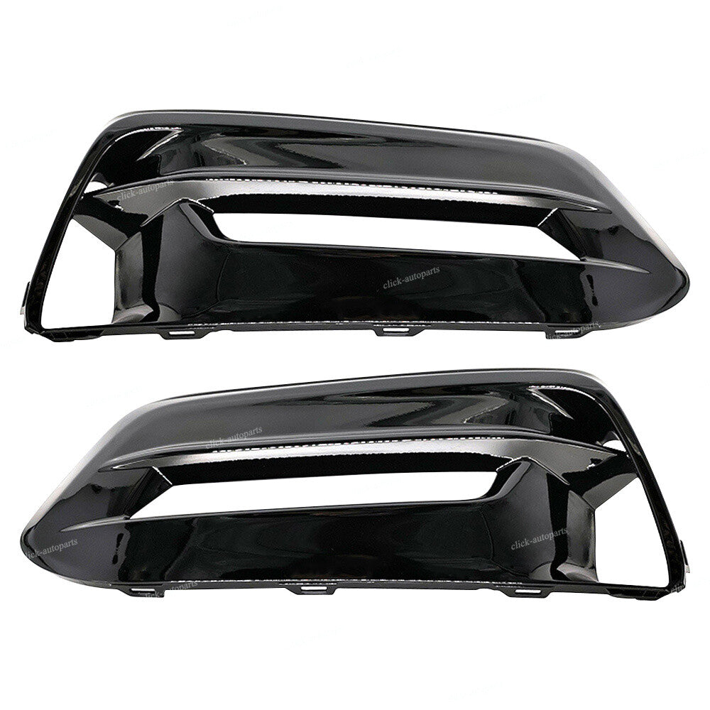 2pcs Bright black Bumper Bezels Fog Light Cover for Honda for Accord 2018-20 RH+LH Q