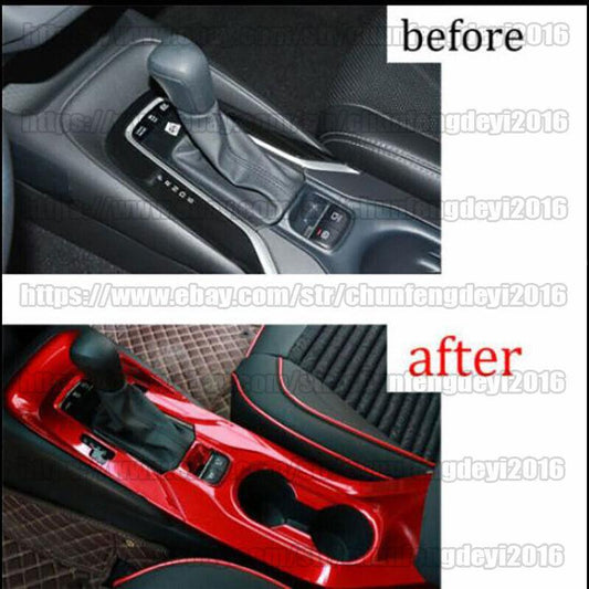 for Toyota for Corolla 2019-2022 Red Car Inner Gear Box Shift Panel Decor Cover Trim