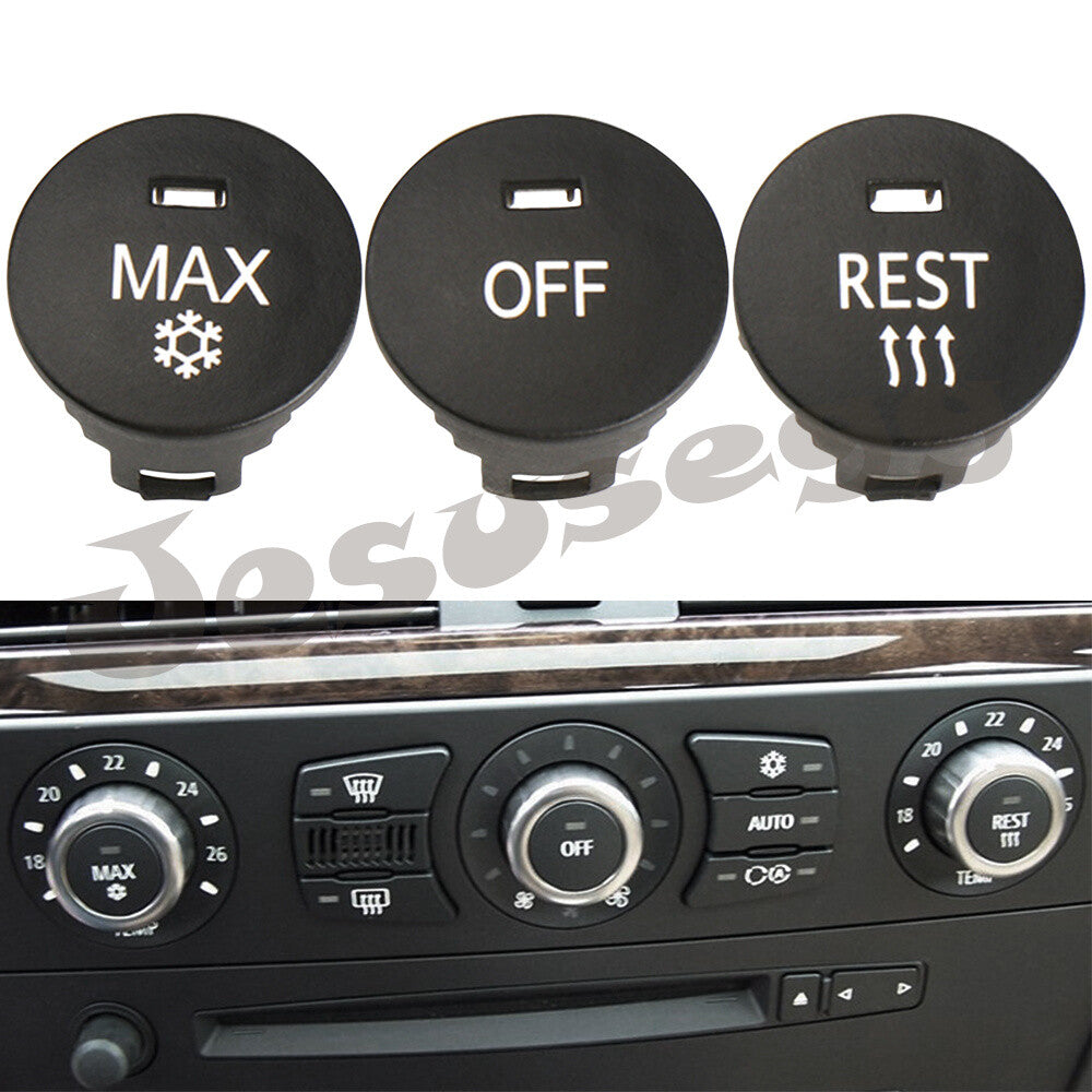 1 Set for BMW E60 E61 E63 E64 5 6 Series M5 M6 Front A/C Speed Switch Button Cap