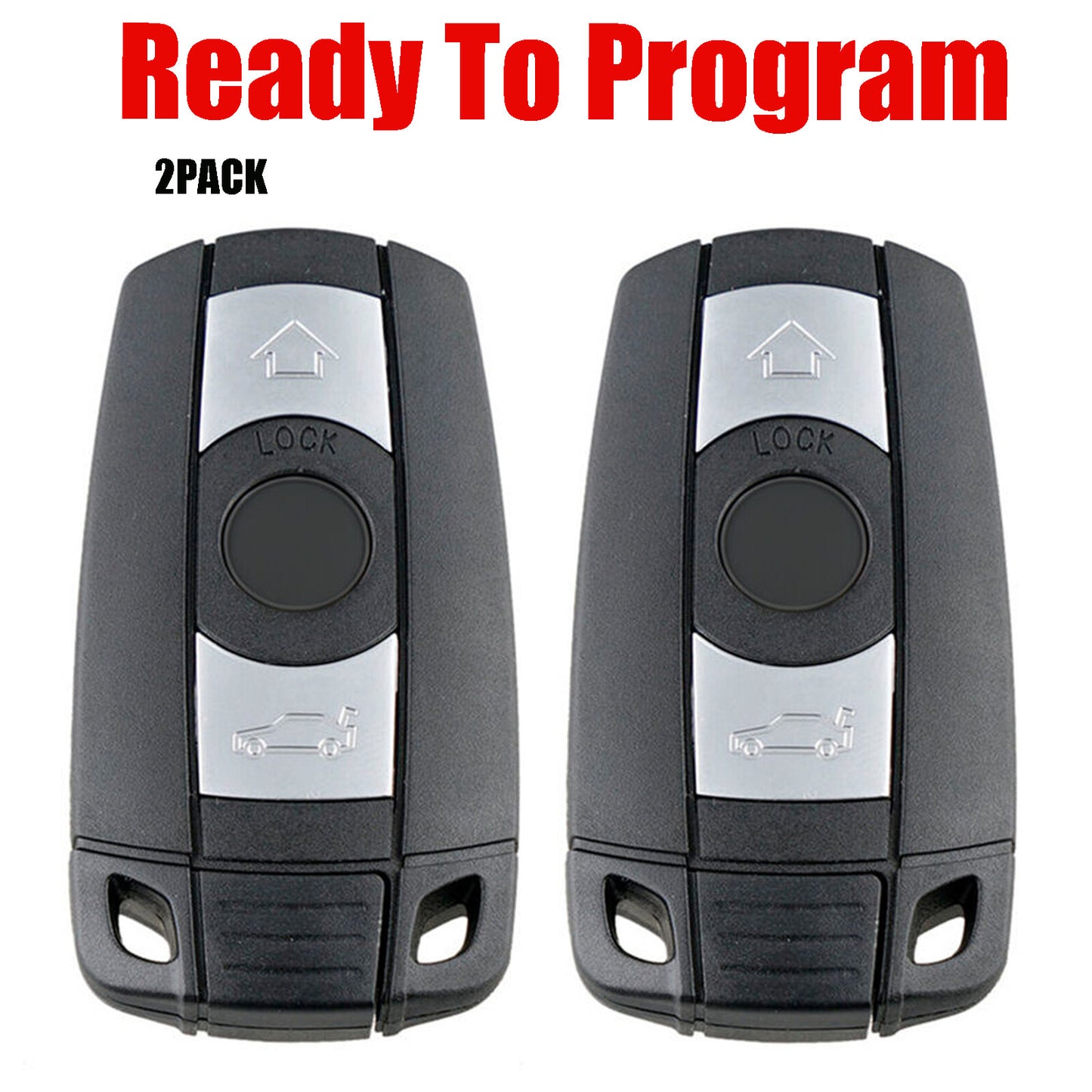 2-Pack Car Remote Keychains KR55WK49127 Suitable for BMW 128i 135i 328i 335i 525i 535i 528i