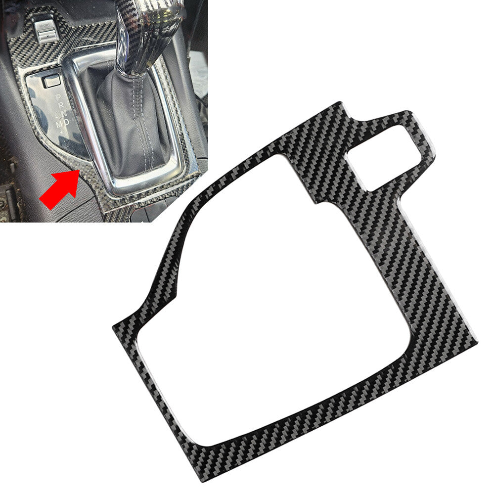 Carbon Fiber Gear Shift Panel Frame Cover Trim for Mazda 3 Axela 2017-2018