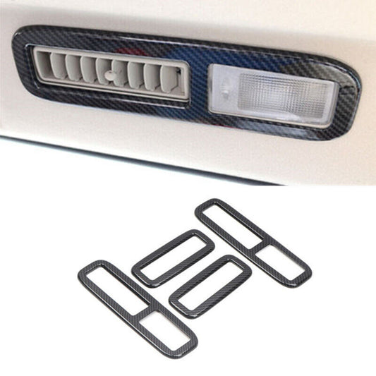 4X Rear Upper Air Outlet Vent Cover Trim for Mitsubishi Pajero Montero 2009-2021