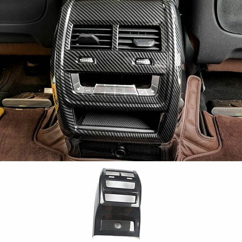 for BMW X5 G05 2019-21 Carbon Fiber Rear Air Outlet Anti-Kick Panel Vent Trim 1P