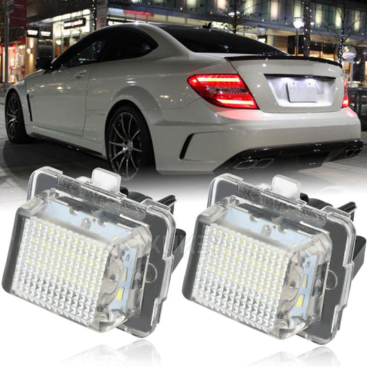 License plate lighting for Mercedes Benz C-Class W204, S204 W212 SW221 S212 E220 Q