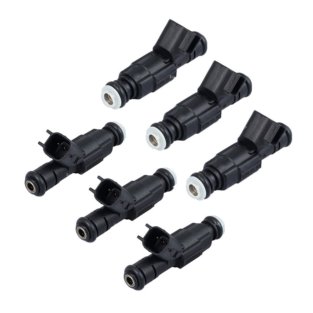 6 Pcs 4-Hole Upgrade Fuel Injector For 1999-2004 for Jeep 4.0L Cherokee 0280155784 Q