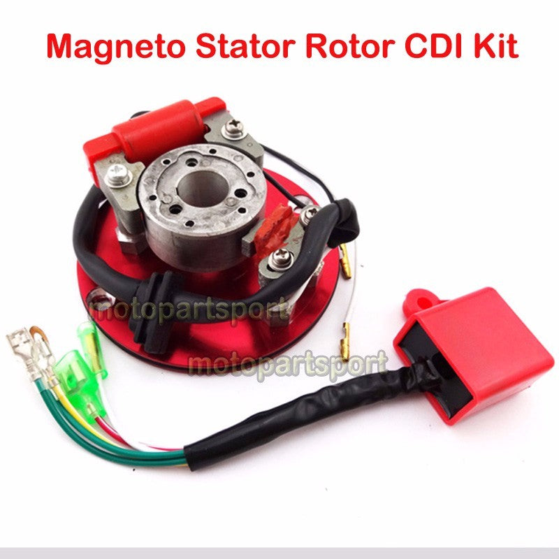 Stator Magneto Racing Rotor CDI Kit Red For 110 125 140cc for Lifan YX Dirt Pit Bike Q