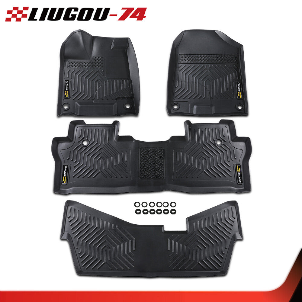 Foot Mat Liner All Weather Waterproof Car Protection Fit for 2016-2022 for Honda Pilot- v