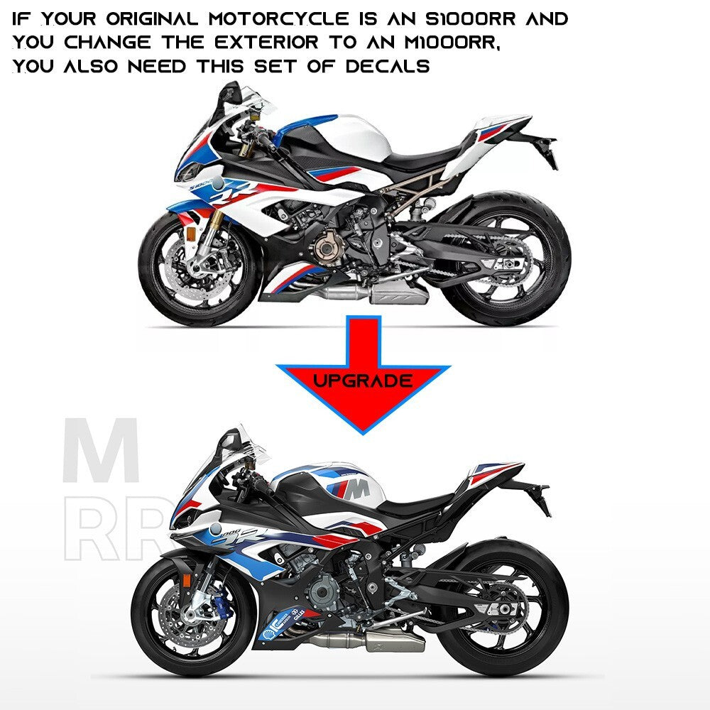 S1000RR Motorcycle Lower Belly Pan Decal Sticker Kit for S1000RR 2020-2023