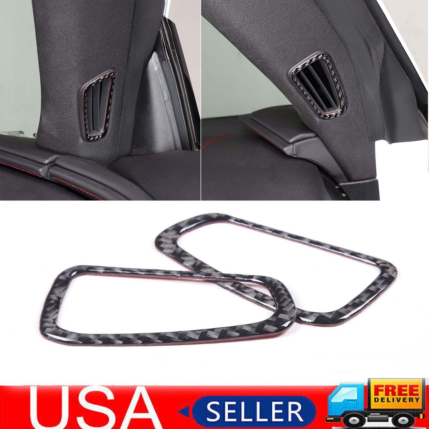 Chrome B Strut Grab Handle Protector Trim Cover for Land Rover for Defender 2020 - 2024 2 pcs- v