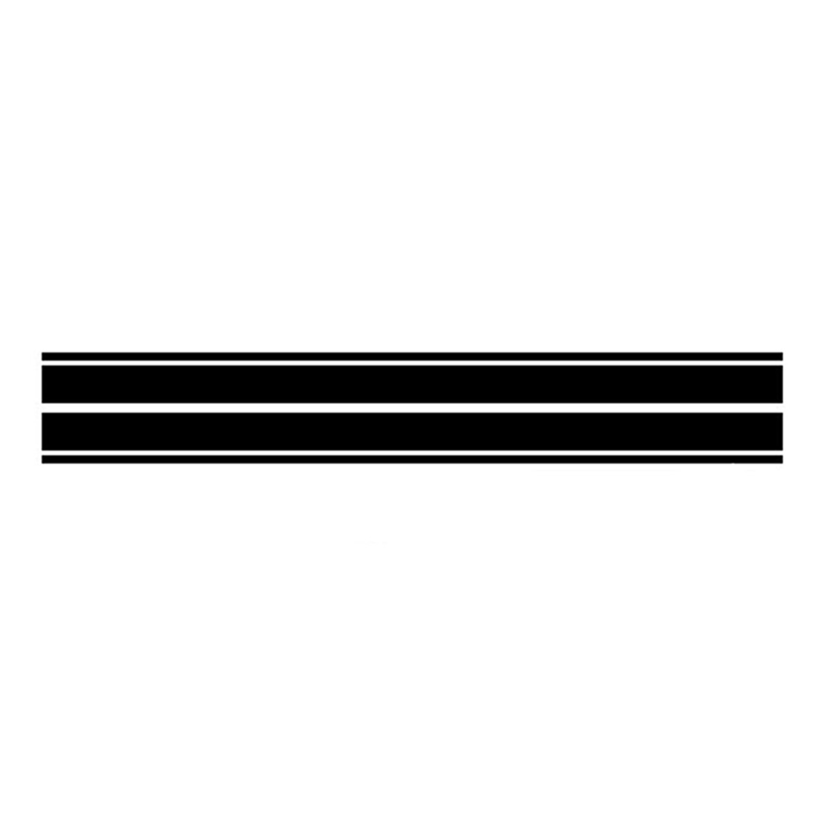 Front Hood Bonnet Car Racing Double Line Stripes Graphics Decal Vinyl Stickers