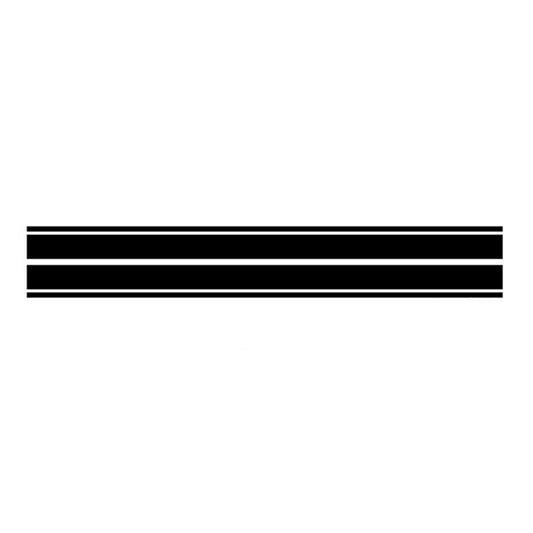 Front Hood Bonnet Car Racing Double Line Stripes Graphics Decal Vinyl Stickers