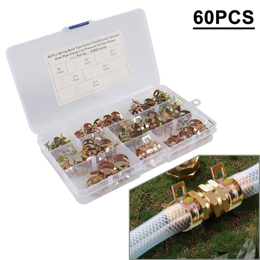 Spring Band Fuel Silicone Vacuum Hose Pipe Air Clip Clamp Assortment Tool