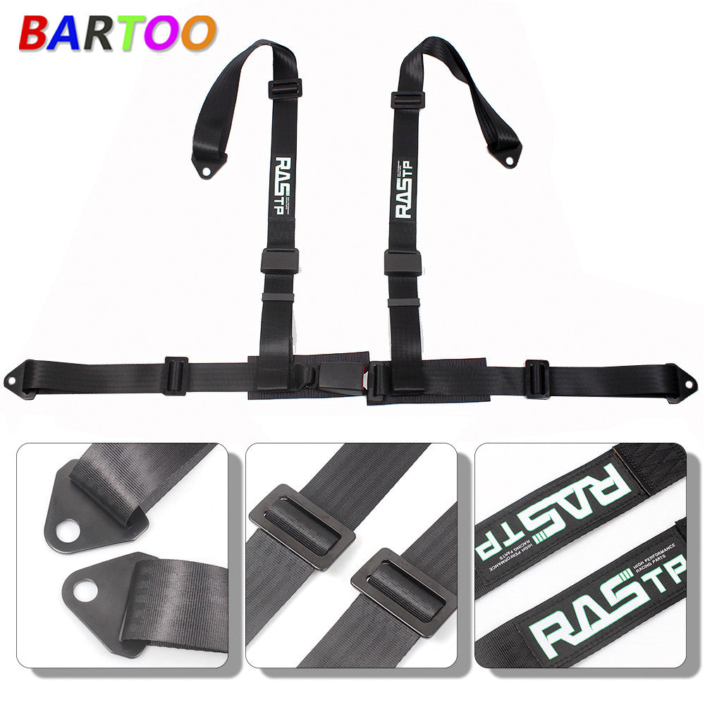 Black 2 4 Point Sport Quick Release Harness for Racing Car Q