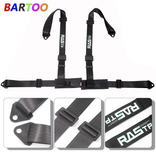 Black 2 4 Point Sport Quick Release Harness for Racing Car Q