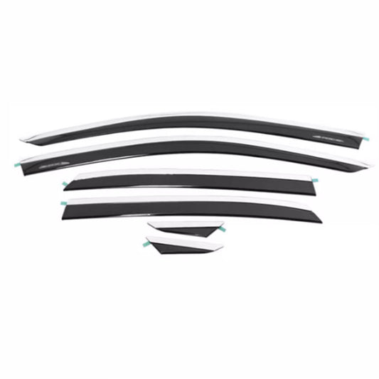 for Lexus NX250 350H 450h 2022-2024 Window Visor Vent Sun Rain Guard W/chrome 6P