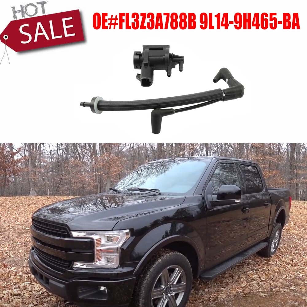 Car wheel hub lock vacuum hose check valve + solenoid valve suitable  for ford  F150 2015 - 2020 18 Q