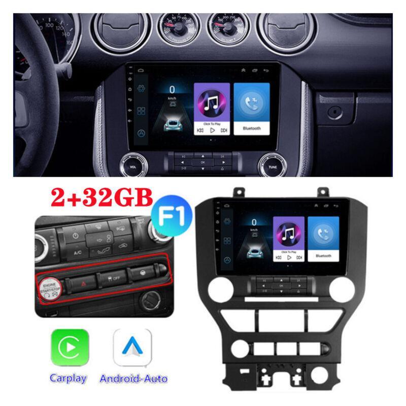 Navigation with CarPlay 2+32G for Mustang 2015-21, Android 11, Stereo Radio, GPS 9- n