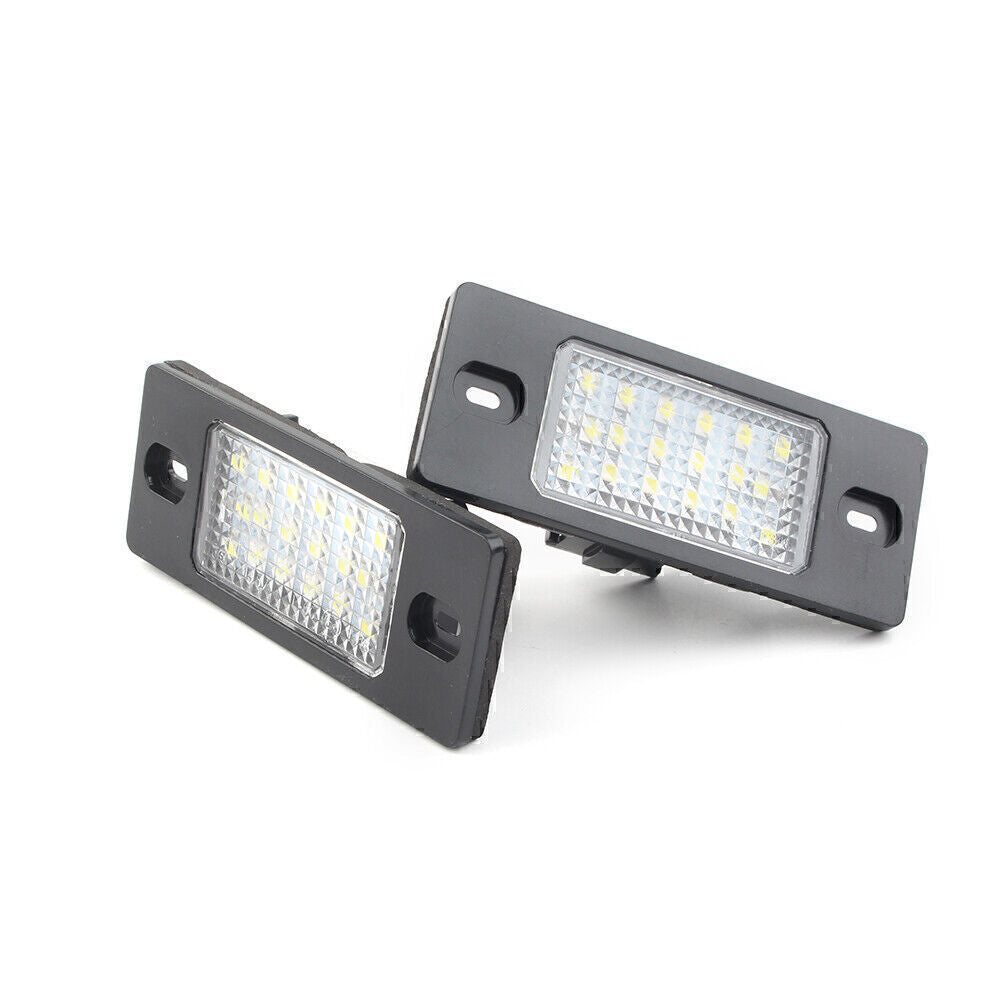 18-SMD White LED Rear License Plate Lamp for VW Touareg 03-10 for Tiguan 2009-15