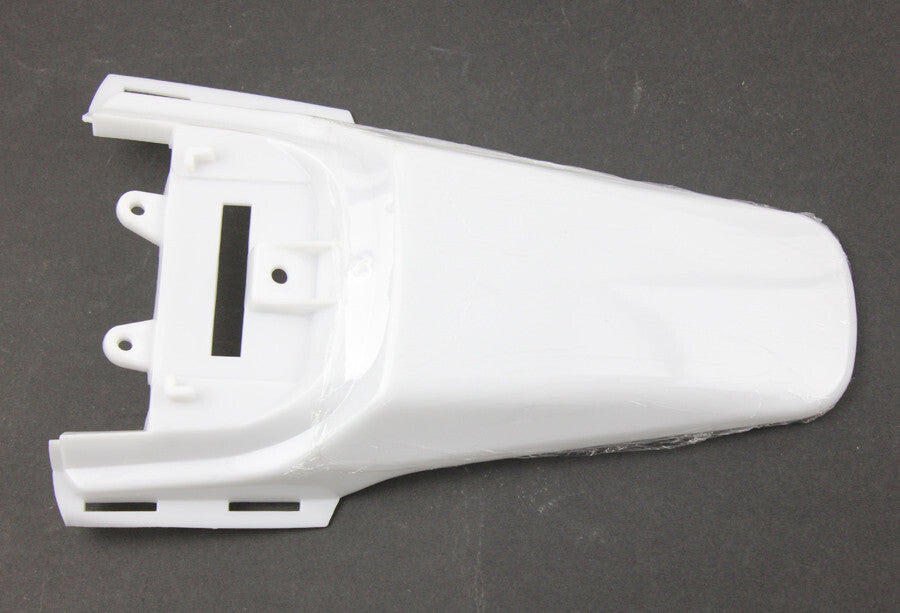 White Plastics Rear Fender Guard for Honda XR50 CRF50 SSR SDG Pit Dirt Bikes