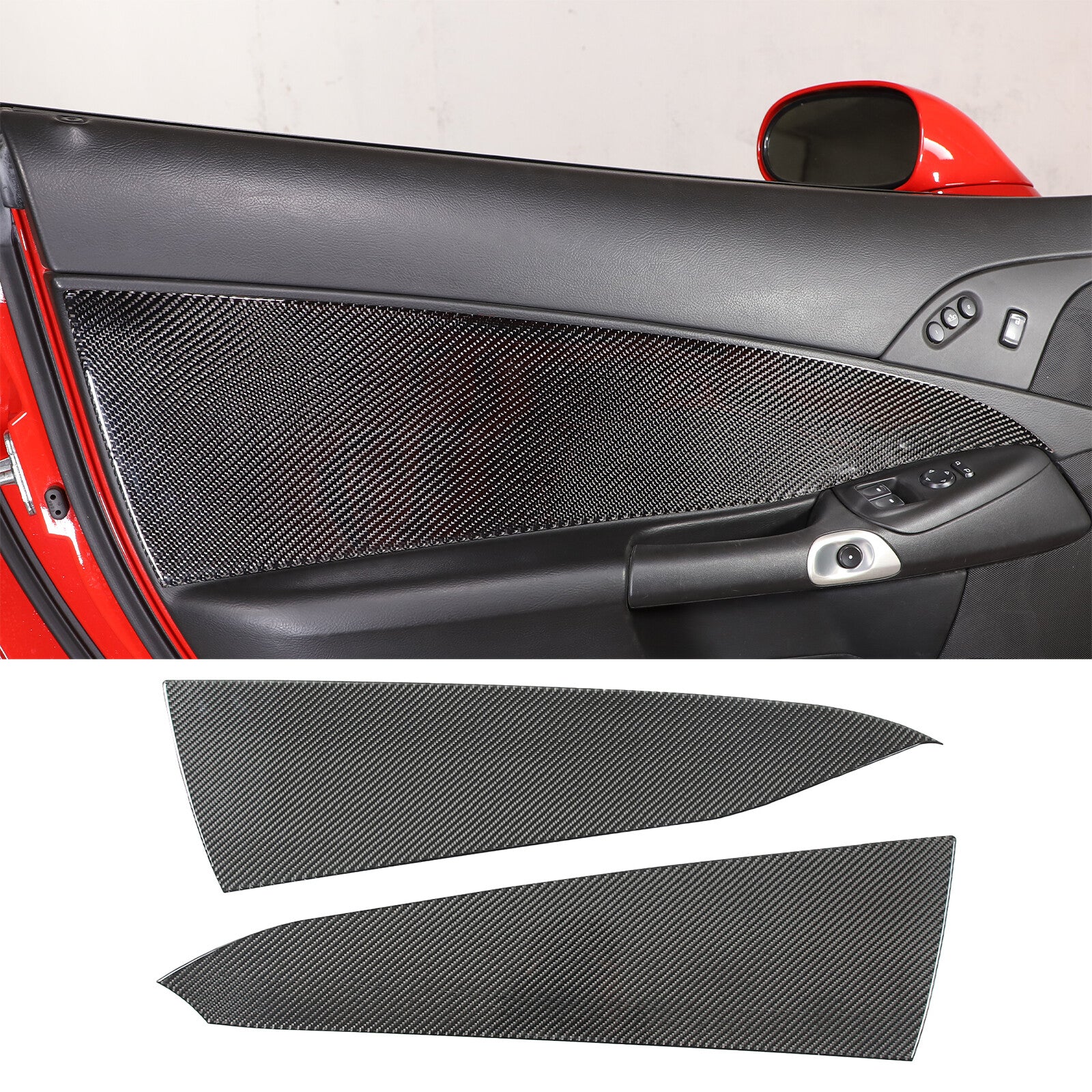 2007-13 Soft Carbon Fiber Indoor Center Strip Sticker Console Trim For Tundra- v