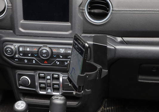 Multifunction Water Cup Phone Holder Mount for Jeep for Wrangler JL 2018-2021 2022
