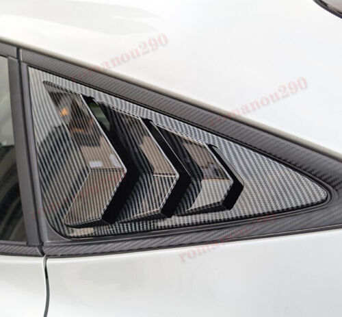 2 Piece for Honda Accord 2018-2022 Black Titanium Inner Door Speaker Frame Cover Trim- v