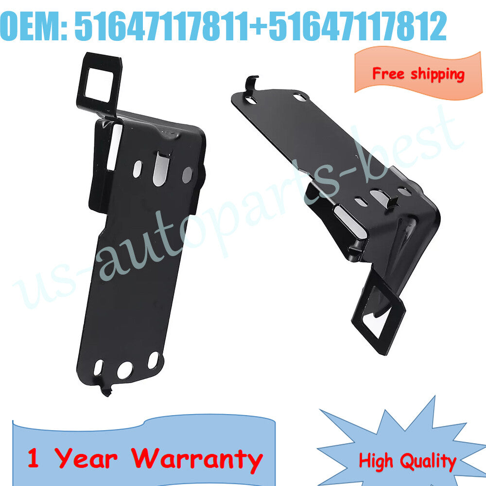 Pair Front LH  RH Bumper Core Radiator Support Bracket Fits for BMW 328xi 335is