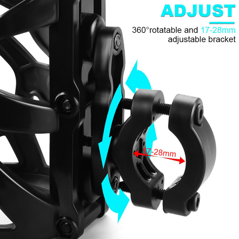 Handlebar Cup Adjustable Holder Mount Drink Water Bottle For Motorcycle ATV Bike