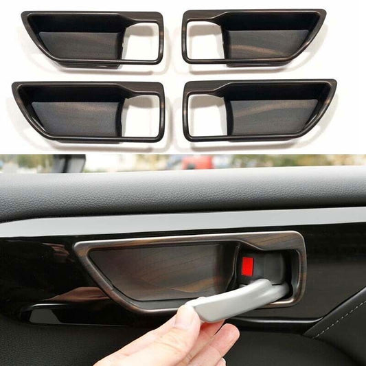 4X Cover Trim Inner Wood Grain Inner Door Bowl for Toyota Highlander 2020-2024